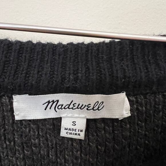 Madewell Province Cross-Back Pullover Sweater in Colorblock Size S - Picture 6 of 14